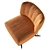 Vintage-inspired Bluma Armchair, Elegantly Retro 3D model small image 5