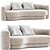 Modern Elegance Yumi Sofa 3D model small image 1