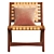 Modern Allegheny Wide Side Chair 3D model small image 2