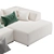 Contemporary Rolf Benz Sofa Precise Dimensions 3D model small image 4