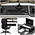 L-Shaped Computer Desk, Modern Office 3D model small image 3