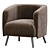 Modern Amalfi Armchair Design 3D model small image 2