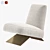 AUREL Fabric Lounge Chic Chair 3D model small image 1