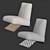 AUREL Fabric Lounge Chic Chair 3D model small image 5