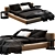 Flexform Groundpiece Bed Frame 3D model small image 1