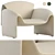 Elegant Le Club Armchair Design 3D model small image 1