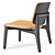 Sleek Curve Poliform Armchair 3D model small image 3