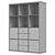 Modern Storage Unit with 6 Shelves 3D model small image 5