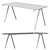 Modern Writing Desk, IKEA TROTTEN 3D model small image 2