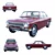 Vintage GAZ-24 Volga Sedan 3D model small image 1