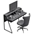 Modern Space-Saving Office Desk 3D model small image 5