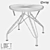 Metal Leather Stool 2270 Model 3D model small image 2