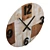 Rustic Light Wood Wall Clock 3D model small image 4