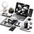 Modern Workplace Essentials Kit 3D model small image 8