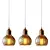 Gourd Glass Hanging Pendant Light 3D model small image 2