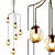 Postmodern Cognac Glass Pendant Light 3D model small image 1