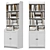 IKEA HAUGA Tall Cabinet 2 Doors 3D model small image 3