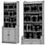 IKEA HAUGA Tall Cabinet 2 Doors 3D model small image 4