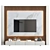 Modern TV Wall Display Unit 3D model small image 2