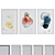 Modern Watercolor Picture Frame Set 3D model small image 1