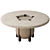 Nova Travertine High Table Ensemble 3D model small image 1