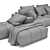 Contemporary PIXEL Sectional Sofa 3D model small image 4