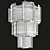 Elegant Chrome Chandelier 3D model small image 2