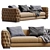 ASNAGHI Leather Sofa 2013 Model 3D model small image 2