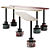 Sleek Menhir Console Table - Vray & Corona 3D model small image 1