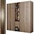 Art Deco Brass Inlay Wardrobe 3D model small image 2