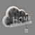 Wooden Cloud Keyholder with Moss 3D model small image 8