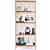 JAC Scandinavian Style Oak Bookcase 3D model small image 1