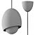 Modern Egg Pendant Light 3D model small image 2