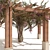 Exquisite Crape Myrtle Pergola Model 3D model small image 5