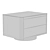 Contemporary Minotti Milton Nightstand 3D model small image 2