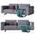 Modern Luxury Giorgetti SoHo Sofa 3D model small image 1