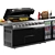 Outdoor Chef's Dream Grill Station 3D model small image 4