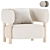 Elegant N-S03 Armchair Design 3D model small image 1