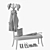 Multifunctional Coat Rack Bench 3D model small image 4