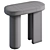 Sleek Marble Side Table Design 3D model small image 4