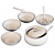 Vyatskaya Keramika Cookware Set 3D model small image 4