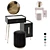 Modern Off-White Vanity Set 3D model small image 10