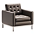 Elegant Modway Loft Tufted Armchair 3D model small image 2