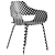 Modern Minimalist SHOWTIME NUDE Chair 3D model small image 5