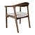 Modern Ergonomic Dining Chair SF8 3D model small image 2