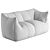 Le Bambole Suede Sofa 2015 3D model small image 6