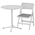 Beech Dining Table and Rattan Chair 3D model small image 4