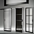 Customizable Glass Door Set 3D model small image 4