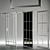 Customizable Glass Door Set 3D model small image 5