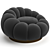 Sleek Swivel Armchair Eichholtz Mello 3D model small image 2